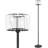 Elegant K9 Crystal Floor Lamp With Finish, On/Off Foot Switch, Compatible With E26 Bulbs (Bulb Not Included)-1725730962