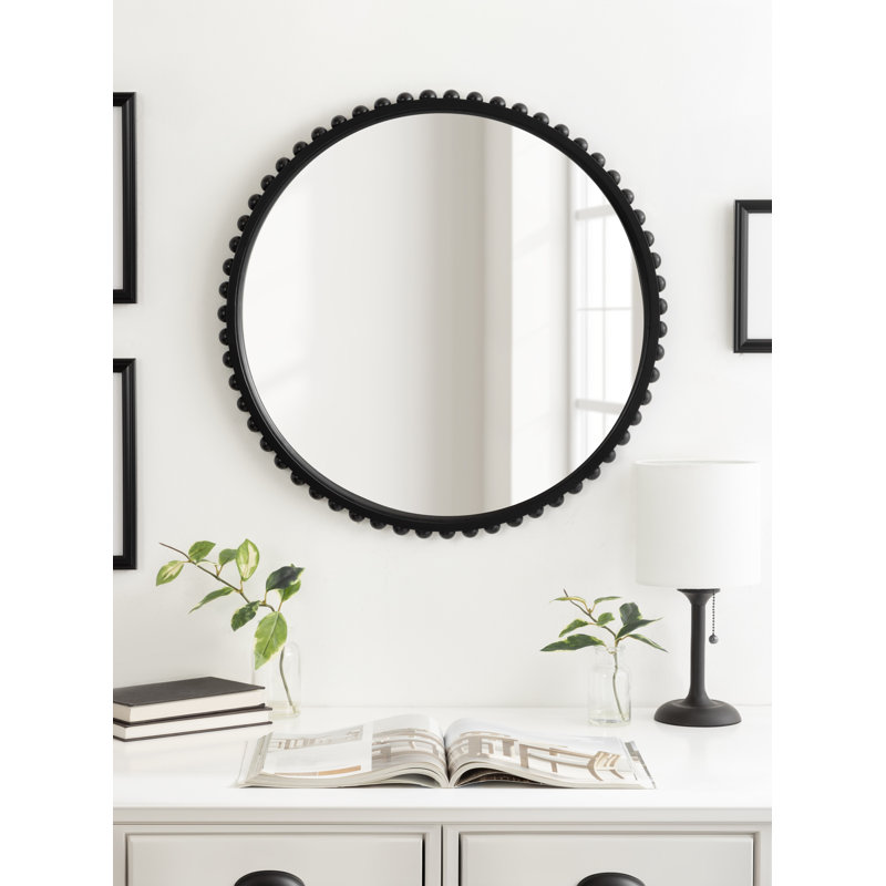Miroir en bois, Noir