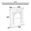 Armoire décorative de coin en forme de foyer triangulaire de style français-1433609252