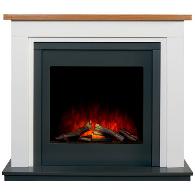 Brentwood Adam 110 cm W Electric Fireplace with 6824 BTU