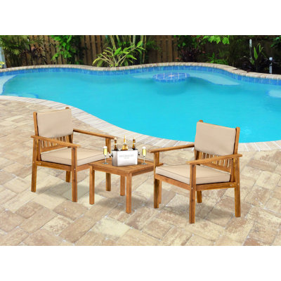 Caitilyn 2 - Person Outdoor Seating Group with Cushions