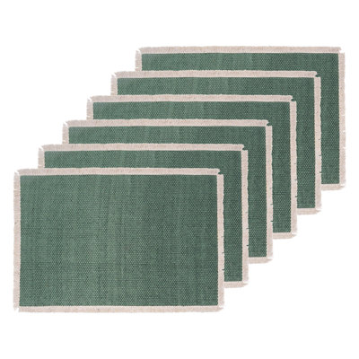 Fringed Placemat Set of 6