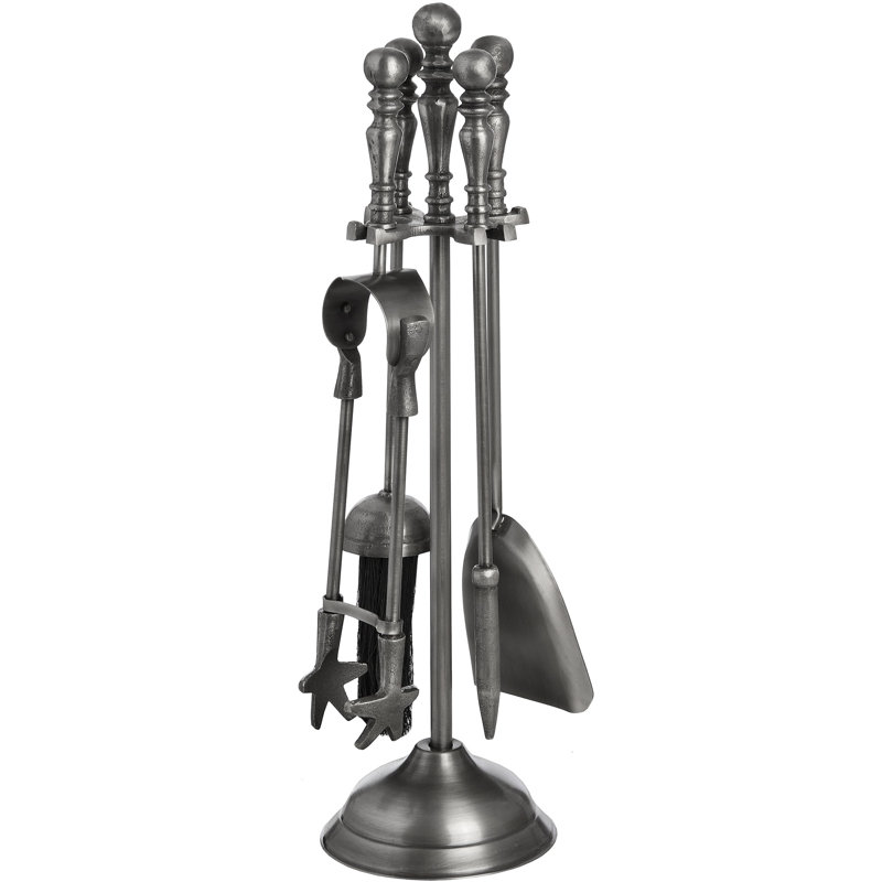Athan Iron Fireplace Tool Set