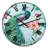 Handpainted Peacock - Traditional wall clock-36845440