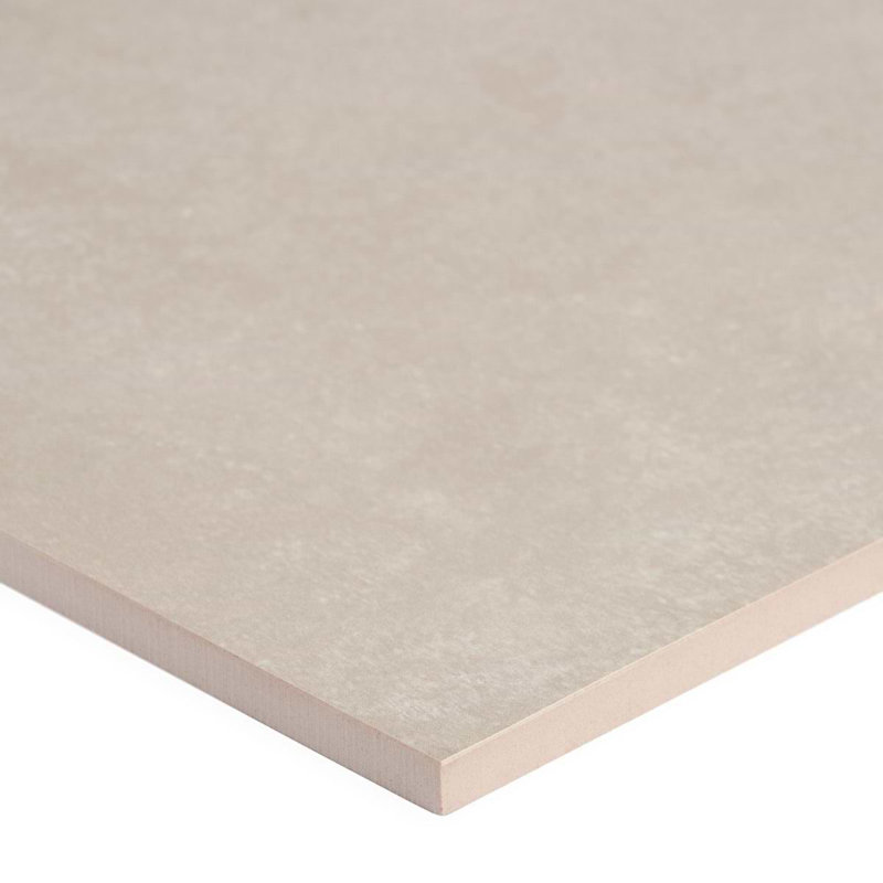 Lines 24x24 Matte Brass Inlay Porcelain Tile, Greige
