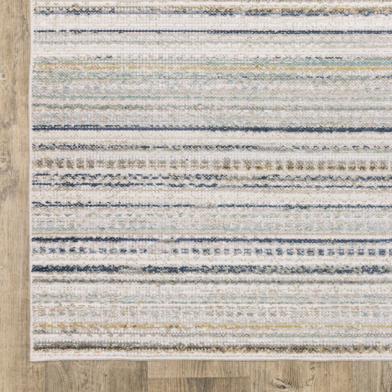 Tapis beige / multicolore Goulart, Rectangle 7 pi 10 po x 10 pi 10 po