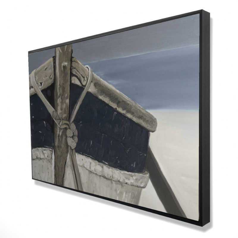 «Bateau» sur toile, H 24 po x l 36 po