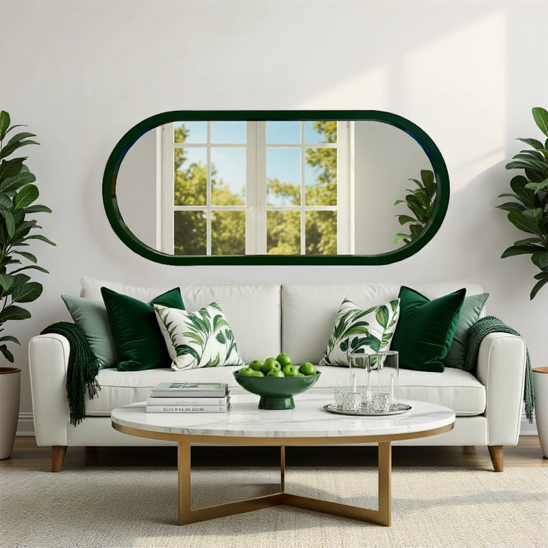 Miroir mural Osman, Vert