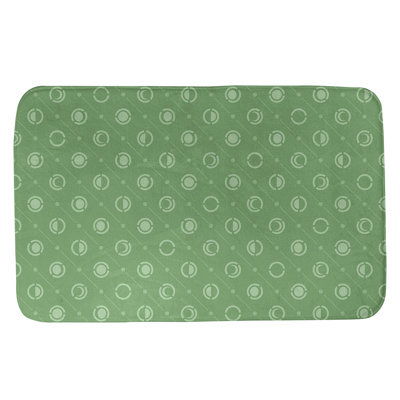 Tapis de bain géométrique antidérapant en microfibre Moon phases
