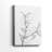 Charcoal Foliage -Gallery Wrapped Cavas-1891917301