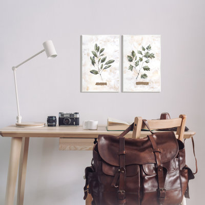 " Country Herbs Basil Parsley Sprigs " by Kelley Talent 2 - Pieces