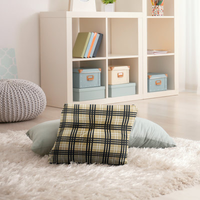 Housse de coussin carrée en forme de coussin de football New Orleans