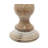 Mango Wood Turned Style Pillar Candle Holders (Set of 3)-2145879315