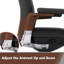 Fauteuil de direction ergonomique en cuir véritable-87214425