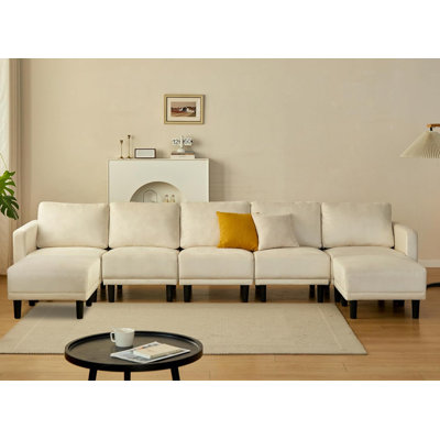 Kacyn Upholstered 128.6'' Sleeper Sofa