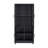 Jodie 67.6" H x 31" W Mid-Century Modern 6-Shelf Bookcase with Tempered Glass Doors in Charcoal Gray-646712749