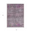 Tapis d'intérieur lavable floral mauve et gris 8 pi x 10 pi