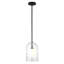 Luminaire suspendu double couche de 8 po avec abat-jour en verre Hiral-101492892