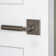 Viaggio Quadrato Leather Rosette Double Dummy With Contempo Smooth Lever In Bright Chrome