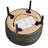 21.5'' Jackson Top-Grain Round Leather Ottoman-253142262
