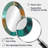 Teal Balance I - Abstract Oval Decorative Mirror On Metal-879785928
