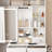 Small Makeup Vanity Desk With Mirror & Adjustable LED Lights,Built-In Power Outlet & Hidden Storage, Includes Padded Stool & Shelf,Space-Saving Dressing Table For Small Bedrooms,White