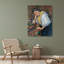 «Young Italian Woman at a Table» par Paul Cézanne - Art mural sur toile tendue avec châssis-1282246640