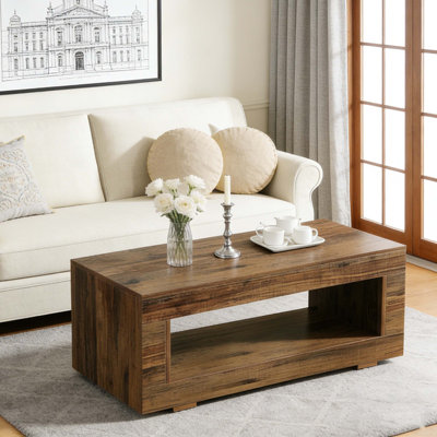 Table basse avec rangement Farmhouse