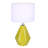 Mereus 1 Light Table Lamp With Mustard Yellow And Chrome Finish And White Shade
