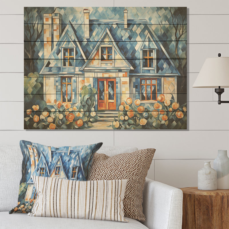 Cottage Cottage Gateway I - Paysage sur bois, H 34 po x l 44 po