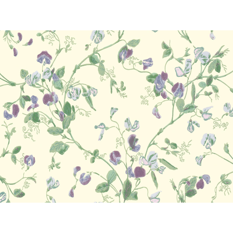 Anthology Sweet Pea Floral Wallpaper Roll, Violet