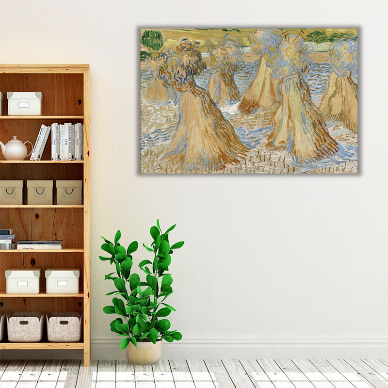 Sheaves of Wheat, 1890, reproduction d'art sur toile, H 40 po x l 60 po
