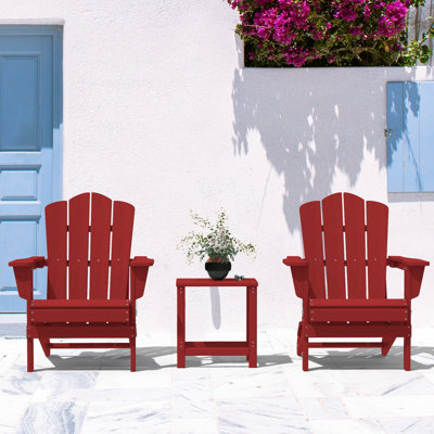 Wolak Foldable Outdoor Adirondack Chair