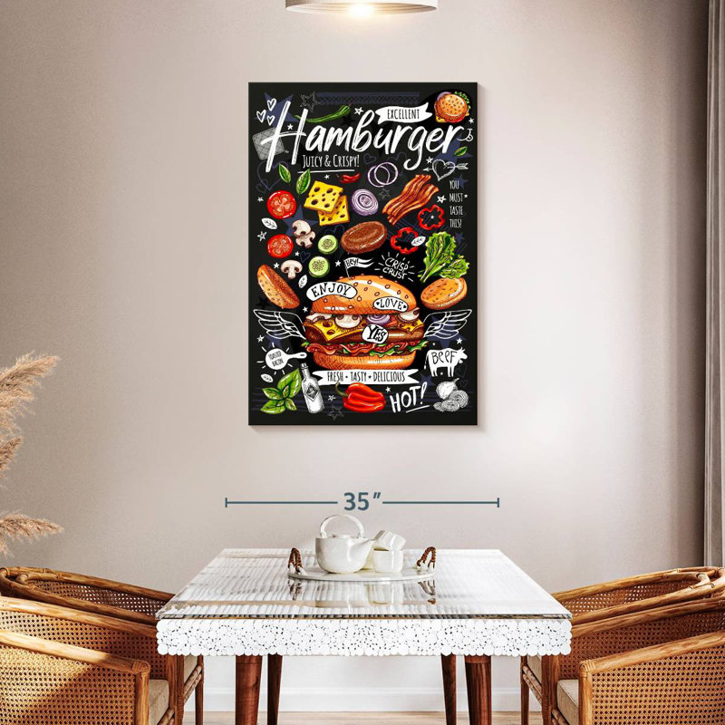 Yarlin Special Hamburger, 45" H x 30" W