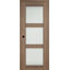 Porte pré-suspendue simple en bois manufacturé et vitré Avon 3 Lite DIY-FRIENDLY-92663441-92663452-93217033