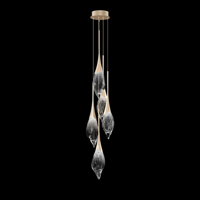 Mayu 5 - Light LED Pendant, Champagne