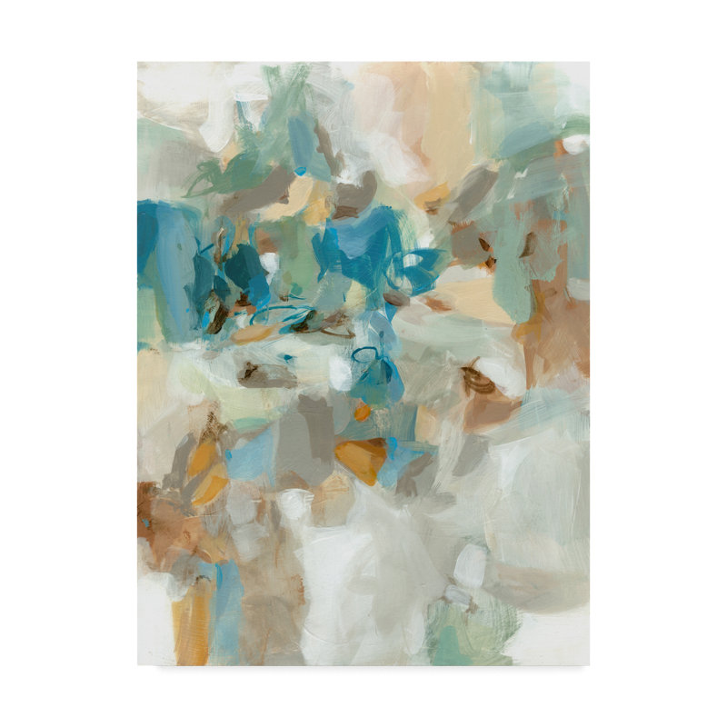 « interior jardin », reproduction de peinture à l’acrylique sur toile tendue, H 47 po x l 35 po x P 2 po