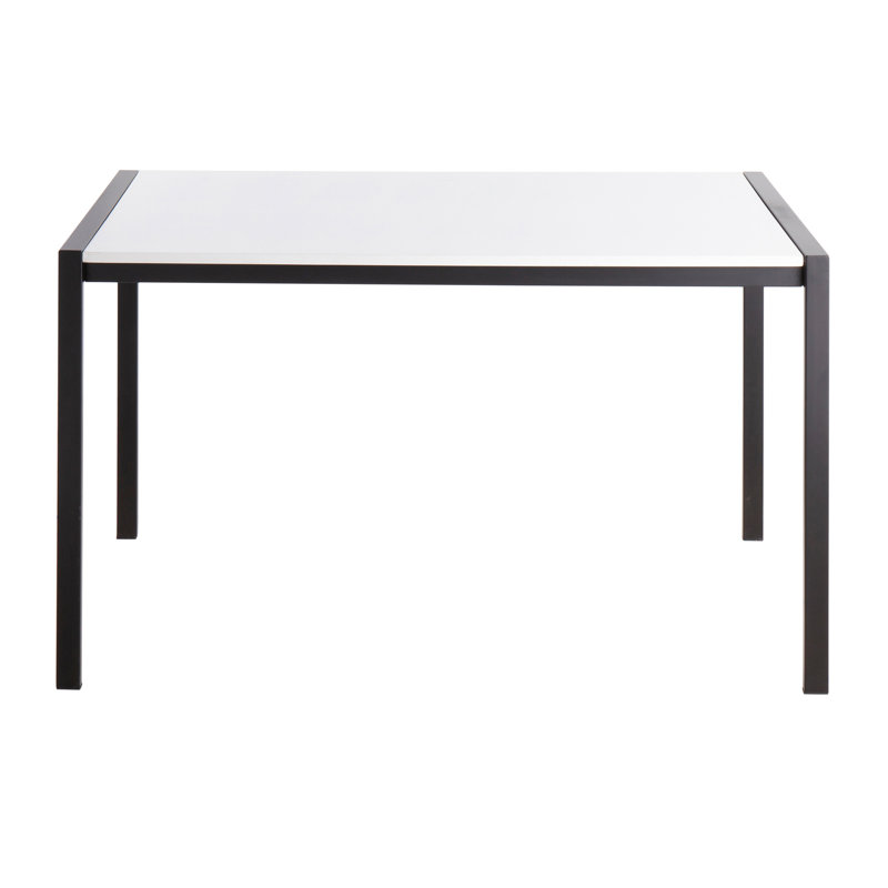 Table de salle à manger contemporaine, Blanc