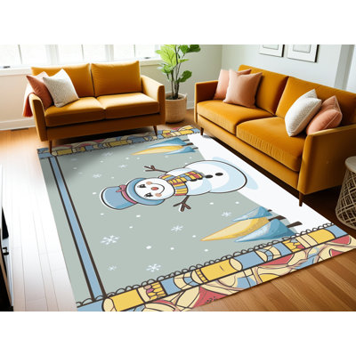 Tapis de vacances d'hiver de Noël lavable The Holiday Aisle®