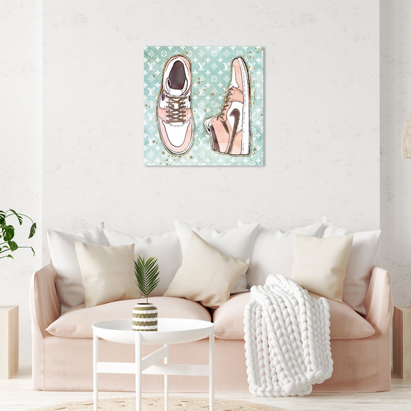 «Fashion And Glam Blush», impression sur toile, H 30 po x l 30 po, Toile tendue