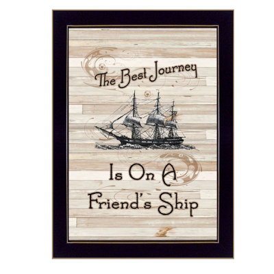 'Friendship Journey' Framed Graphic Art Print