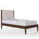 Beiler Solid Wood Upholstered Headboard Boucle Bed Frame