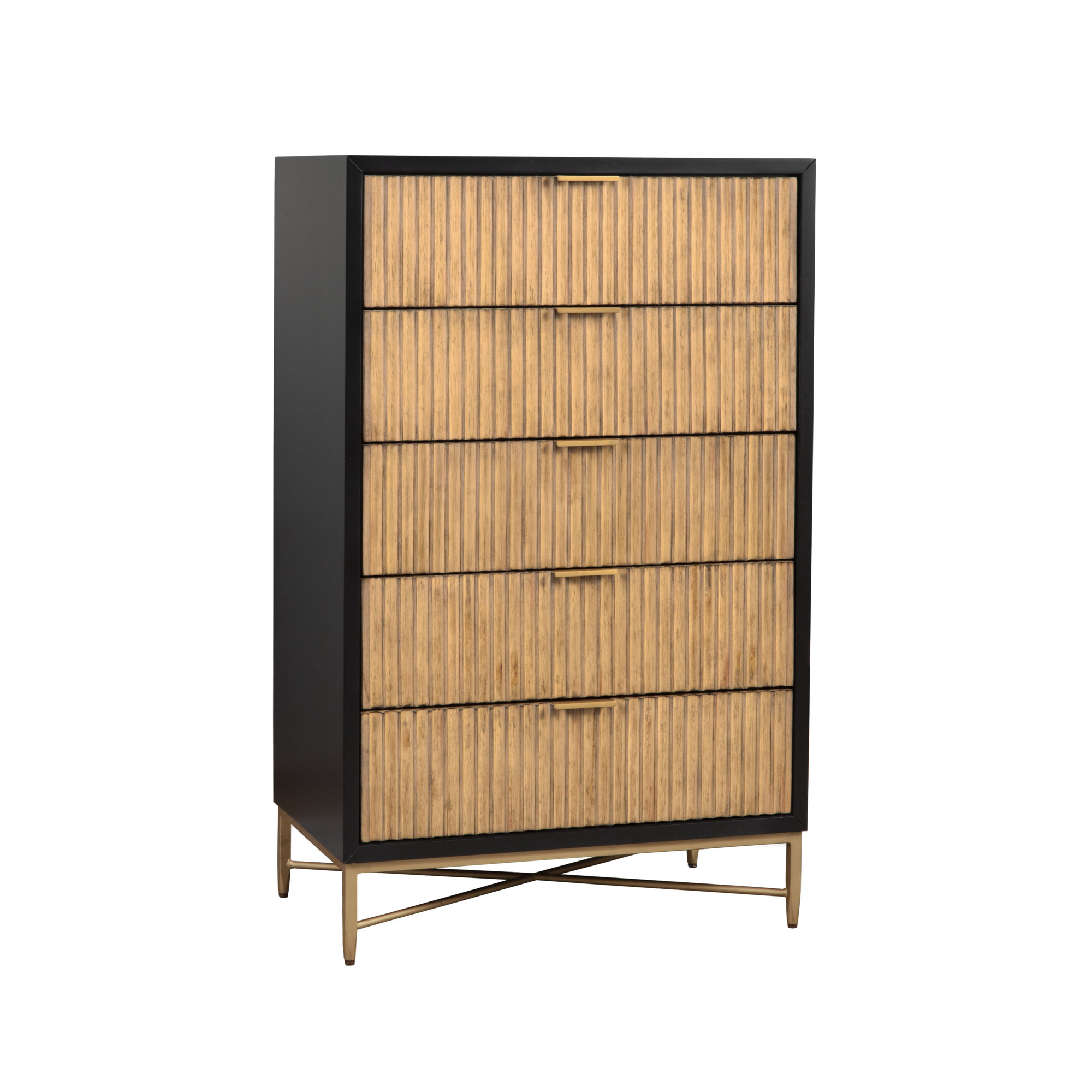 Baryal 5 - Drawer Dresser, Black