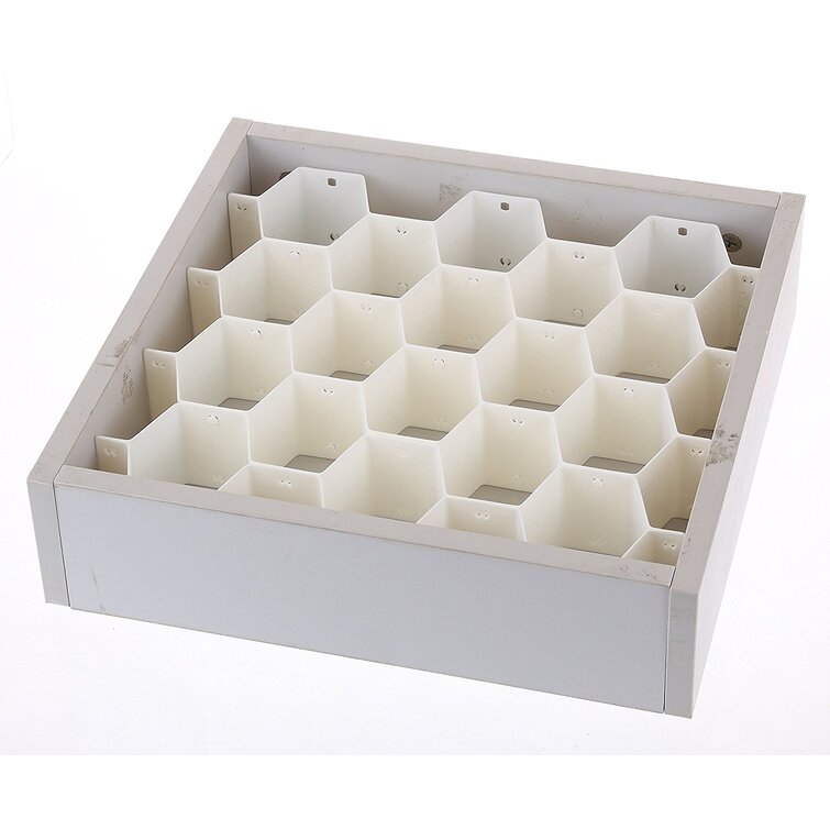 2.6H x 13.5W x 14.2D Drawer Organizer Rebrilliant