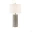 Lampe de table en céramique nervurée