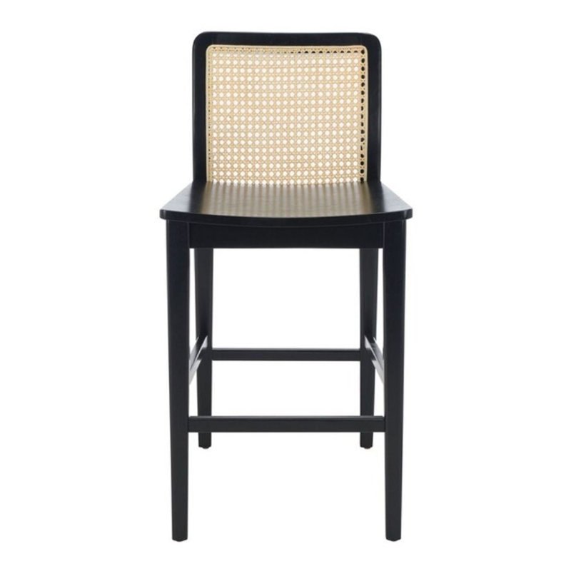 Tabouret de comptoir 25 po Benicio, Noir