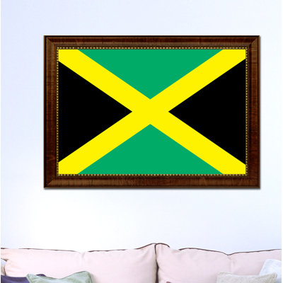 Impression sur toile encadrée « jamaica country flag »
