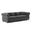 Canapé Chesterfield, canapé-lit gigogne 3 en 1 de 89 po, canapé-lit convertible, canapé-lit très grand, méridienne, canapé en velours 3 places avec repose-pieds mobile, conception capitonnée-1623265177