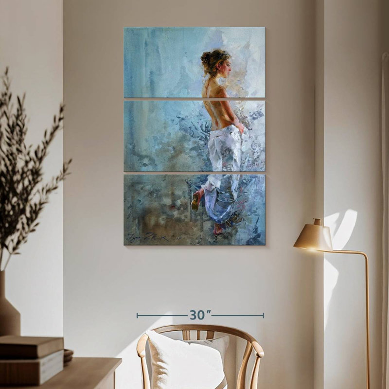 Leisha Raising Two Nations, 65" H x 42" W