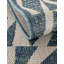 Tapis intérieur / extérieur en polypropylène géométrique tissé à la machine en turquoise / beige-88520995